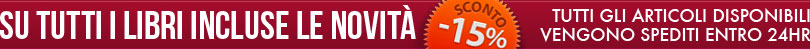 15% di sconto su tutti i libri
