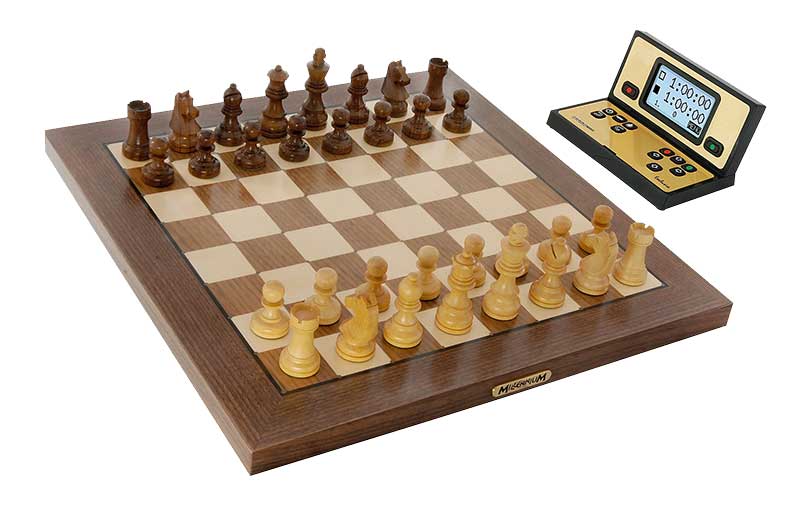 32pezzi set scacchi in legno re 5,5 cm di altezza Peso totale circa 90g F0 